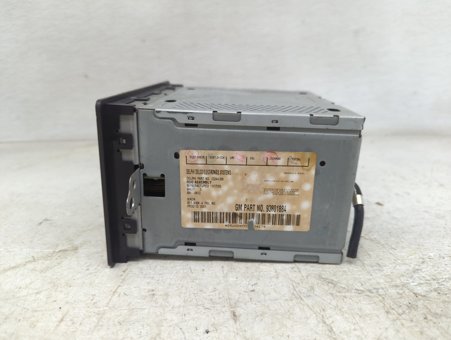 2003-2007 Chevrolet Express 3500 Radio AM FM Cd Player Receiver Replacement P/N:93801884 Fits Fits 2003 2004 2005 2006 2007 