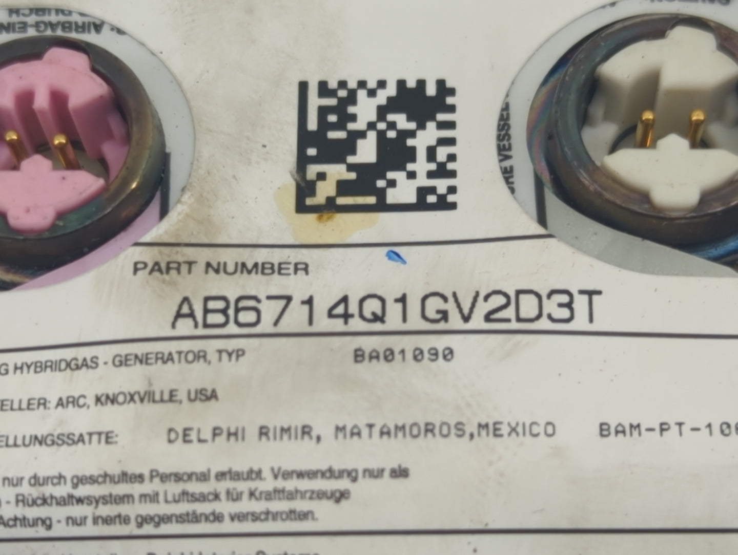 2006-2016 Chevrolet Impala Air Bag Driver Left Steering Wheel Mounted - Oemusedautoparts1.com