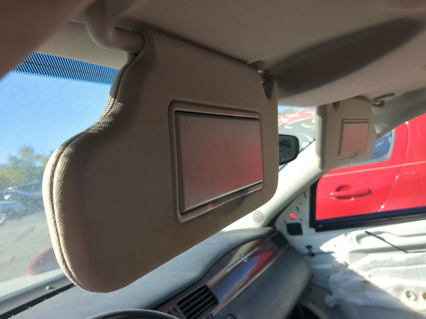 2006-2016 Chevrolet Impala Sun Visor Shade Replacement Driver Left Mirror Fits OEM Used Auto Parts - Oemusedautoparts1.com