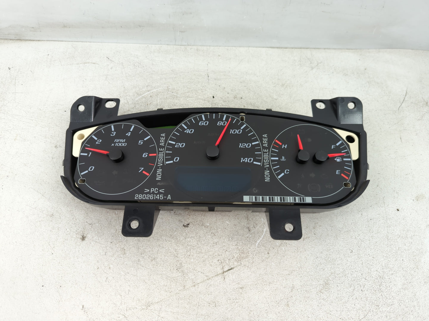2006 Chevrolet Impala Instrument Cluster Speedometer Gauges P/N:15806462 Fits OEM Used Auto Parts - Oemusedautoparts1.com