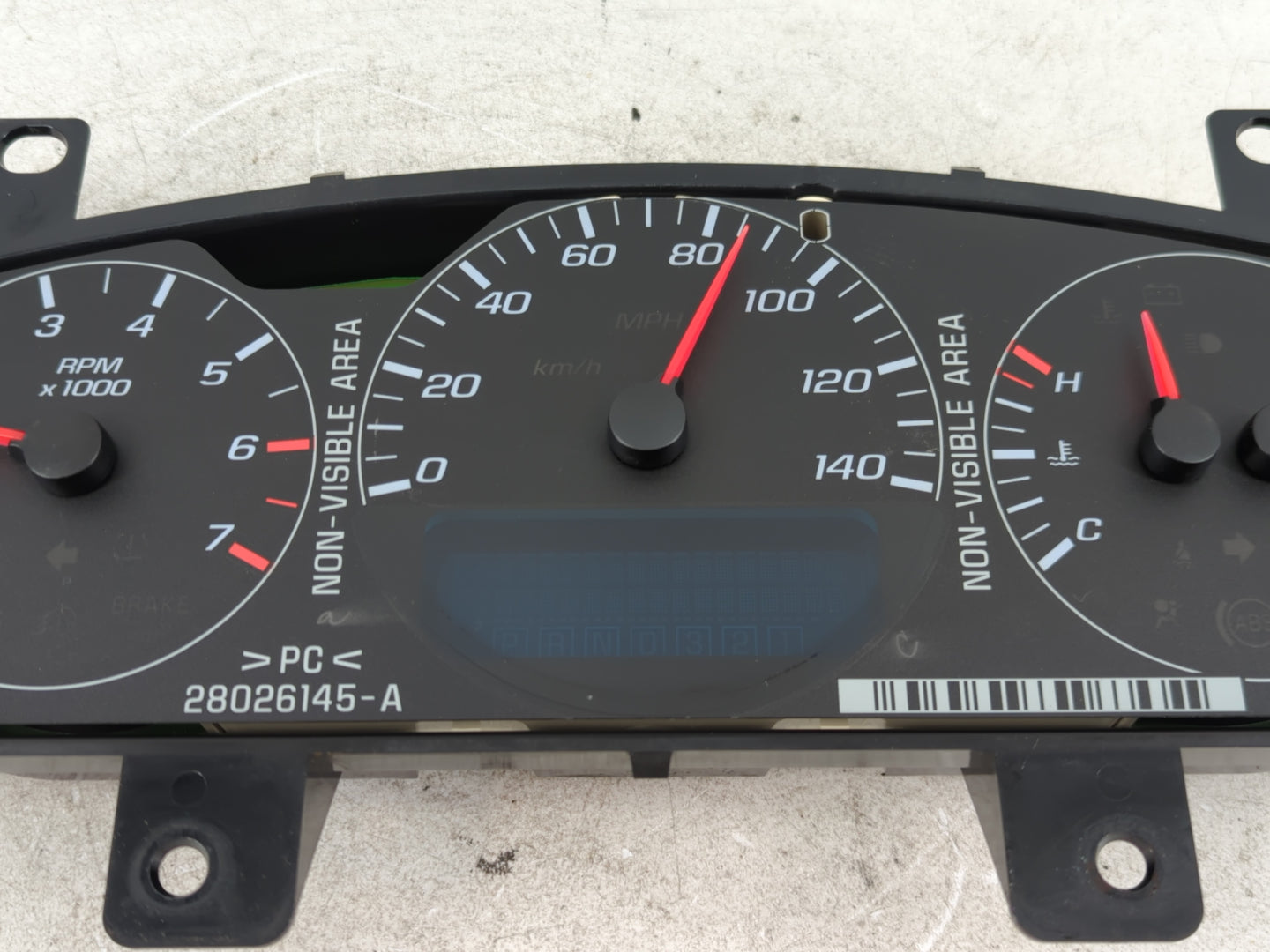 2006 Chevrolet Impala Instrument Cluster Speedometer Gauges P/N:15806462 Fits OEM Used Auto Parts - Oemusedautoparts1.com