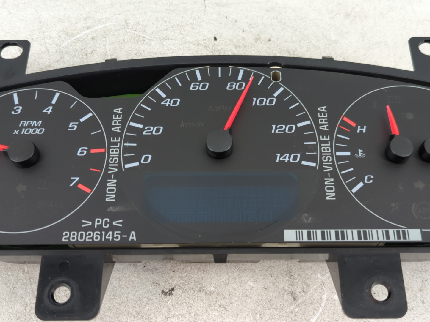 2006 Chevrolet Impala Instrument Cluster Speedometer Gauges P/N:15806462 Fits OEM Used Auto Parts - Oemusedautoparts1.com