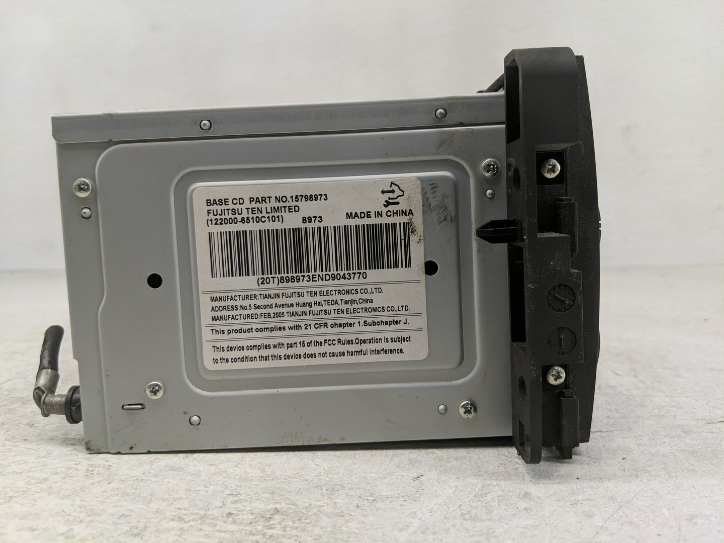 2006-2008 Chevrolet Impala Radio AM FM Cd Player Receiver Replacement P/N:15798973 Fits Fits 2006 2007 2008 OEM Used Auto Pa