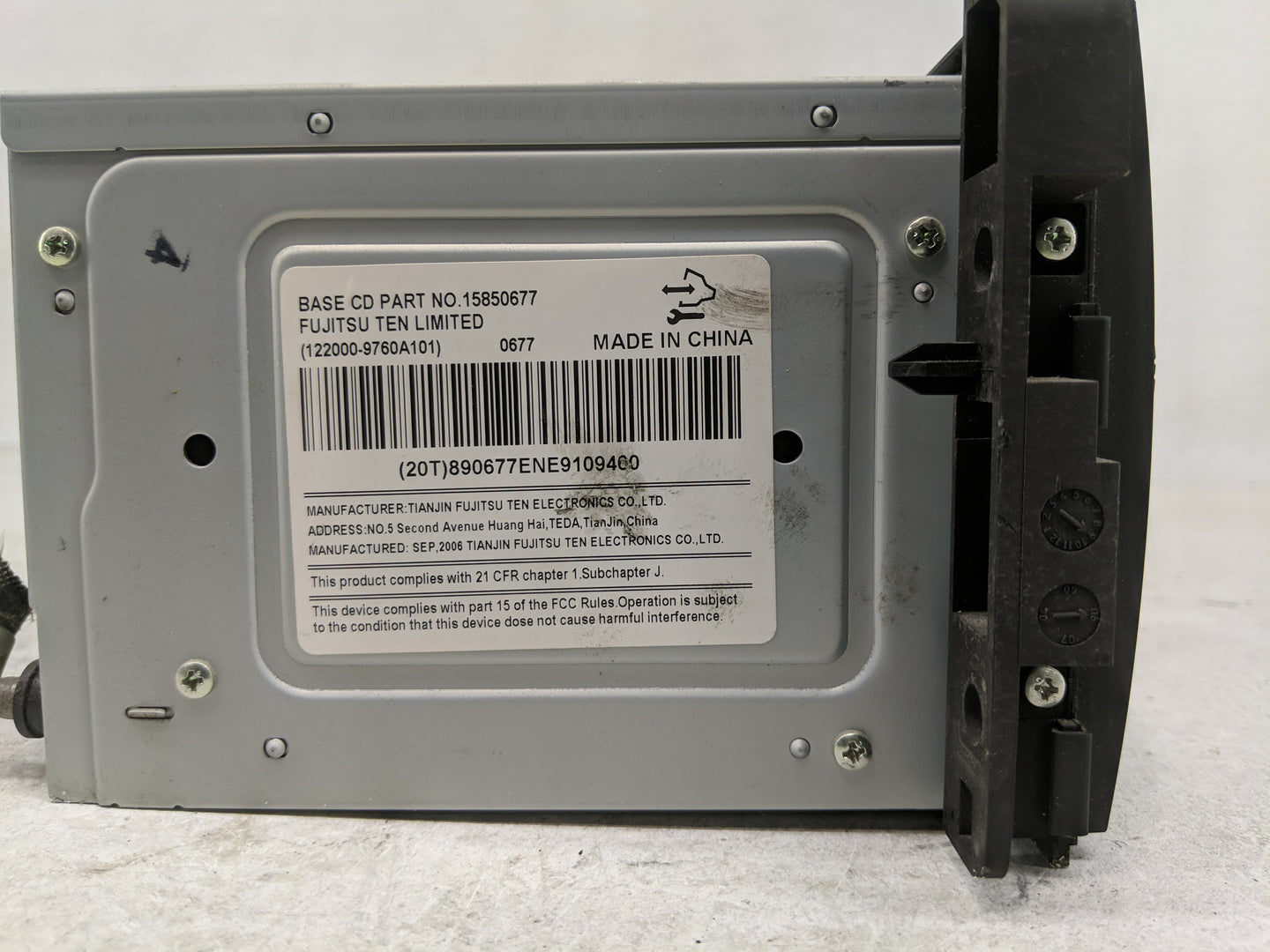 2006-2008 Chevrolet Impala Radio AM FM Cd Player Receiver Replacement P/N:15850677 Fits Fits 2006 2007 2008 OEM Used Auto Pa