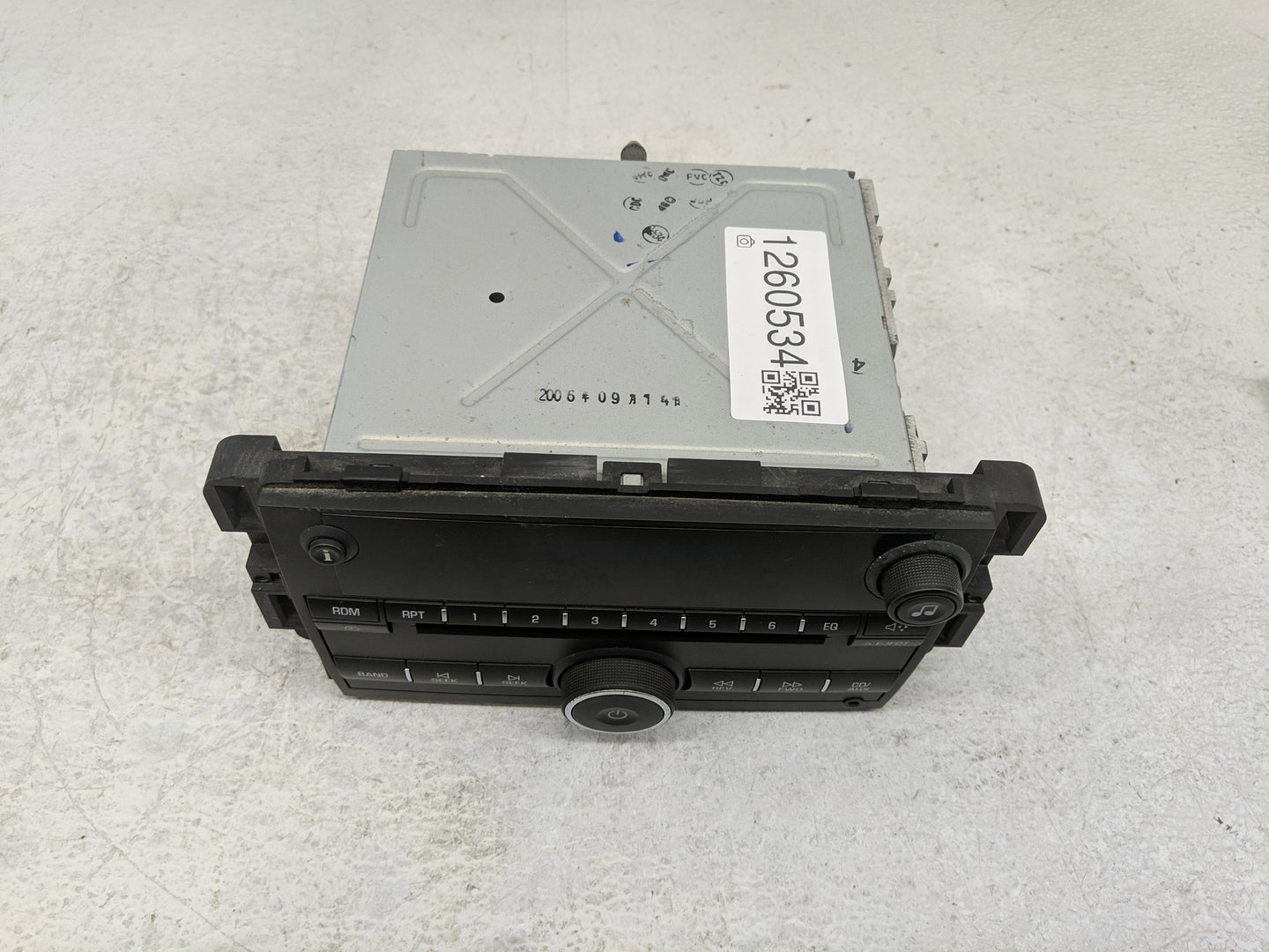 2006-2008 Chevrolet Impala Radio AM FM Cd Player Receiver Replacement P/N:15850677 Fits Fits 2006 2007 2008 OEM Used Auto Pa