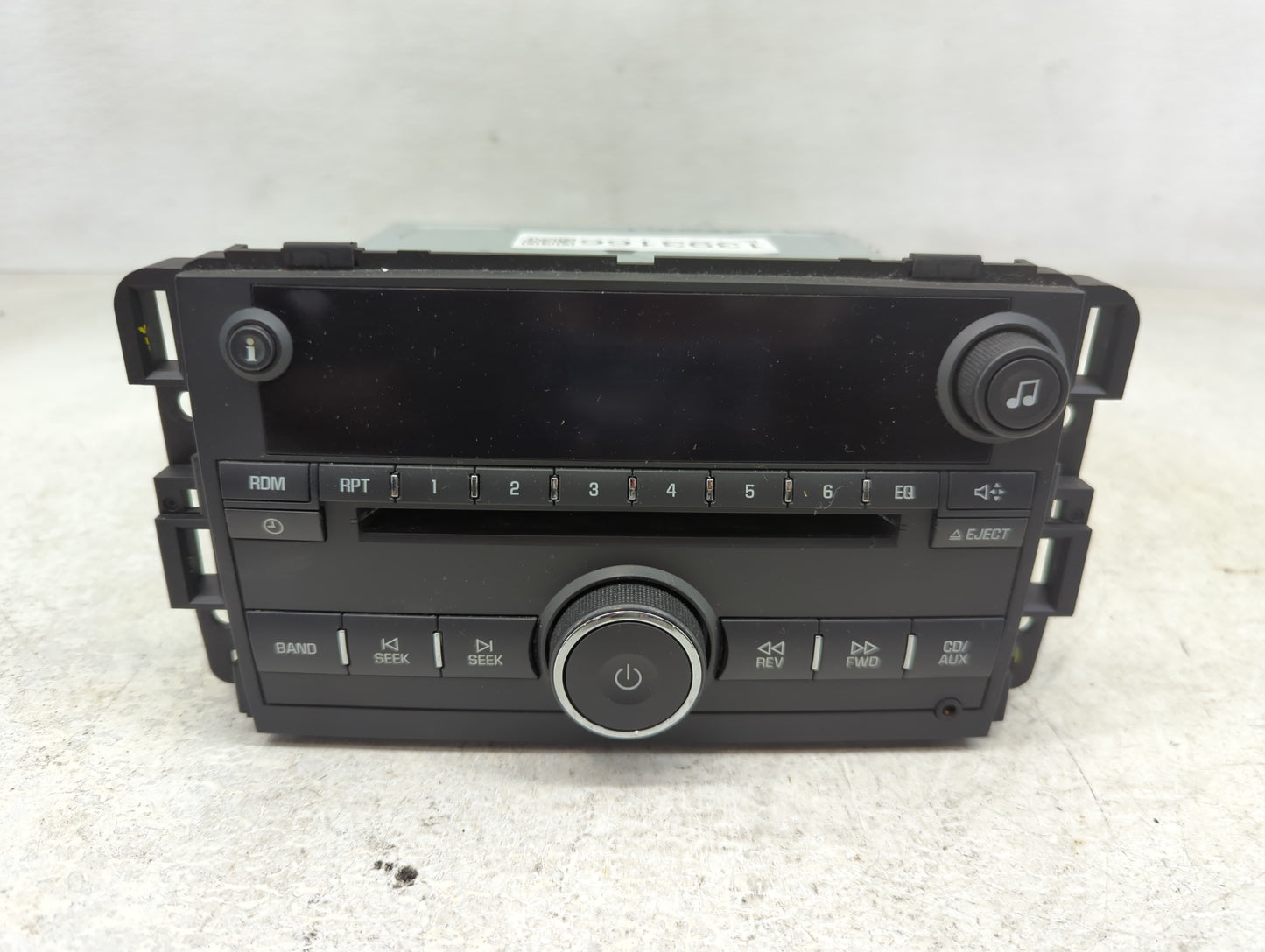 2006-2008 Chevrolet Impala Radio AM FM Cd Player Receiver Replacement P/N:15798973 Fits Fits 2006 2007 2008 OEM Used Auto Pa