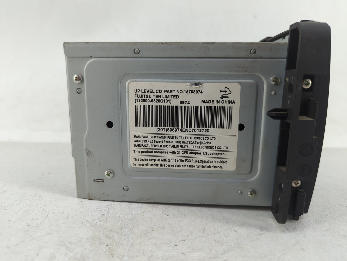 2006 Chevrolet Impala Radio AM FM Cd Player Receiver Replacement P/N:15798974 Fits OEM Used Auto Parts - Oemusedautoparts1.c
