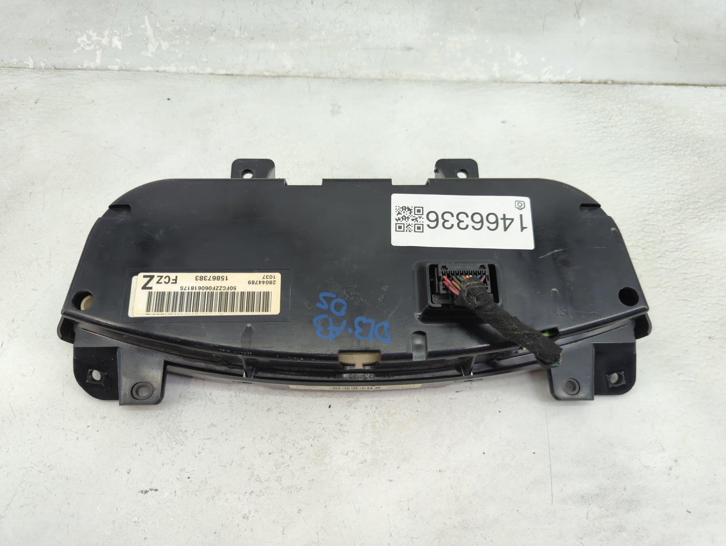 2006 Chevrolet Impala Instrument Cluster Speedometer Gauges P/N:28044789 15867383 Miles: Fits OEM Used Auto Parts - Oemuseda