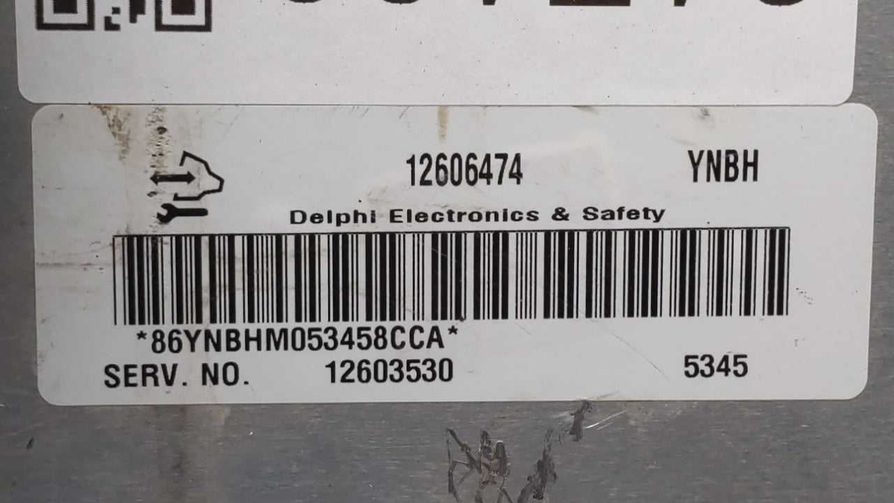 2006 Chevrolet Impala PCM Engine Control Computer ECU ECM PCU OEM P/N:12606474 12605330, 12604995, 12605548, 12607633 Fits O