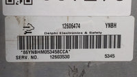 2006 Chevrolet Impala PCM Engine Control Computer ECU ECM PCU OEM P/N:12606474 12605330, 12604995, 12605548, 12607633 Fits O