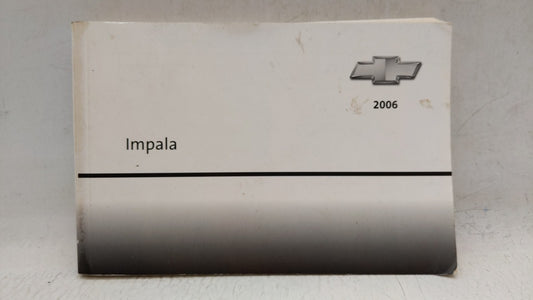 2006 Chevrolet Impala Owners Manual Book Guide OEM Used Auto Parts - Oemusedautoparts1.com