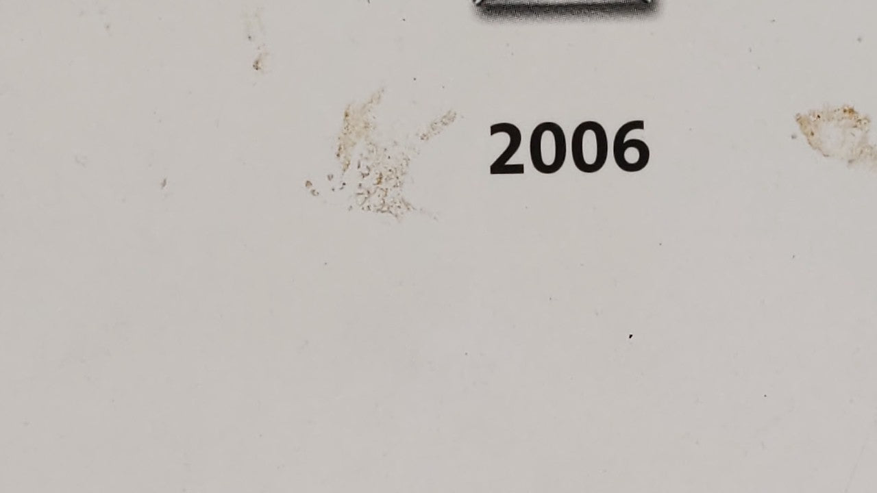 2006 Chevrolet Impala Owners Manual Book Guide OEM Used Auto Parts - Oemusedautoparts1.com