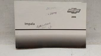 compare product 2006 Chevrolet Impala Owners Manual Book Guide OEM Used Auto Parts