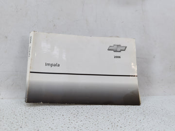 2006 Chevrolet Impala Owners Manual Book Guide OEM Used Auto Parts - Oemusedautoparts1.com