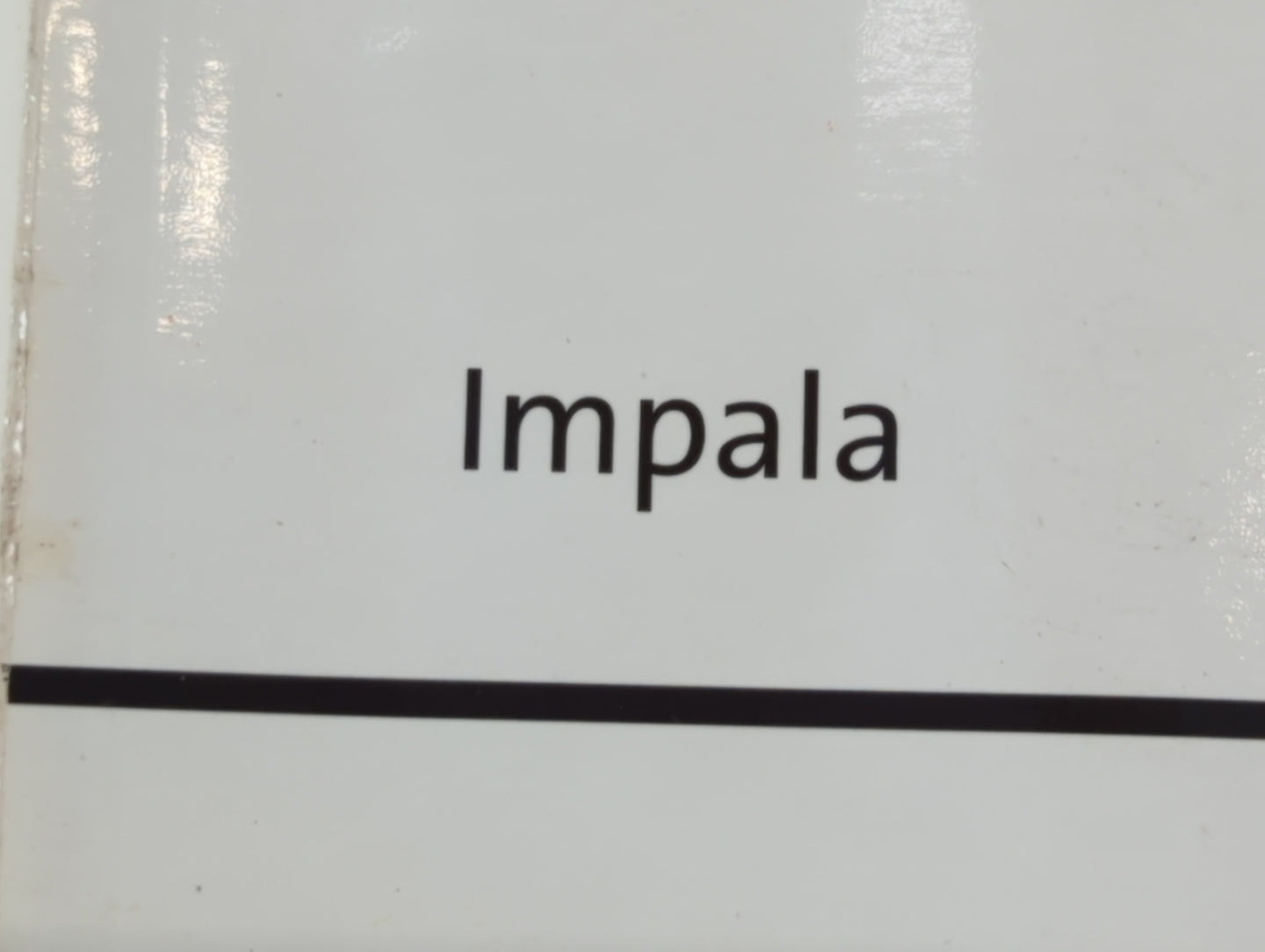 2006 Chevrolet Impala Owners Manual Book Guide OEM Used Auto Parts - Oemusedautoparts1.com