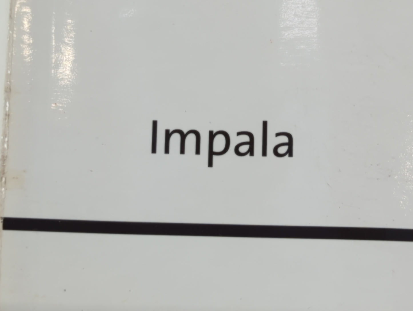 2006 Chevrolet Impala Owners Manual Book Guide OEM Used Auto Parts - Oemusedautoparts1.com