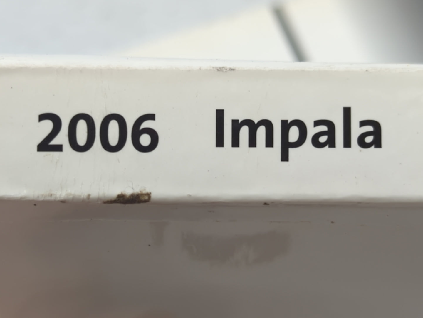 2006 Chevrolet Impala Owners Manual Book Guide OEM Used Auto Parts - Oemusedautoparts1.com