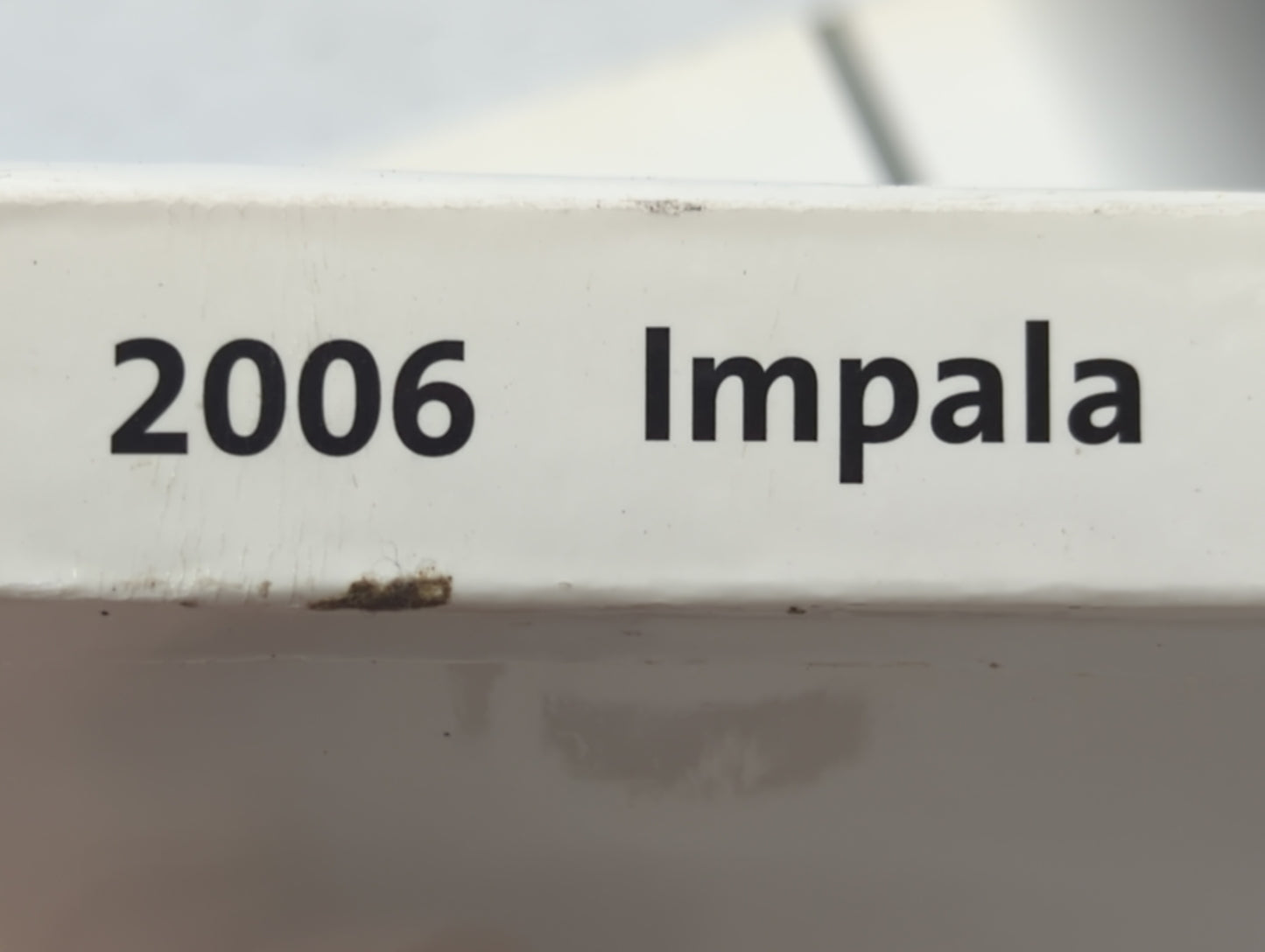 2006 Chevrolet Impala Owners Manual Book Guide OEM Used Auto Parts - Oemusedautoparts1.com