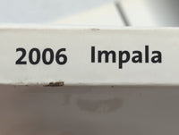 2006 Chevrolet Impala Owners Manual Book Guide OEM Used Auto Parts - Oemusedautoparts1.com