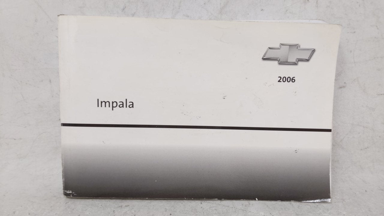 2006 Chevrolet Impala Owners Manual Book Guide OEM Used Auto Parts - Oemusedautoparts1.com