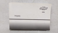2006 Chevrolet Impala Owners Manual Book Guide OEM Used Auto Parts - Oemusedautoparts1.com