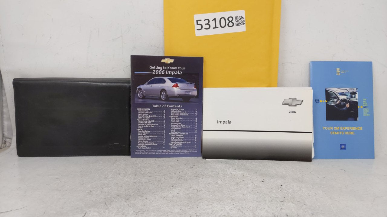 2006 Chevrolet Impala Owners Manual Book Guide OEM Used Auto Parts - Oemusedautoparts1.com