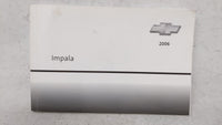 2006 Chevrolet Impala Owners Manual Book Guide OEM Used Auto Parts - Oemusedautoparts1.com