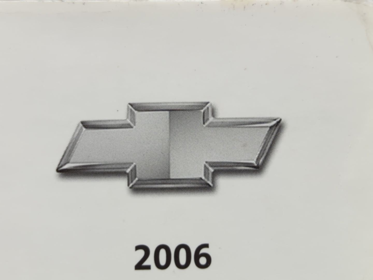2006 Chevrolet Impala Owners Manual Book Guide OEM Used Auto Parts - Oemusedautoparts1.com