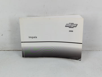 2006 Chevrolet Impala Owners Manual Book Guide OEM Used Auto Parts - Oemusedautoparts1.com