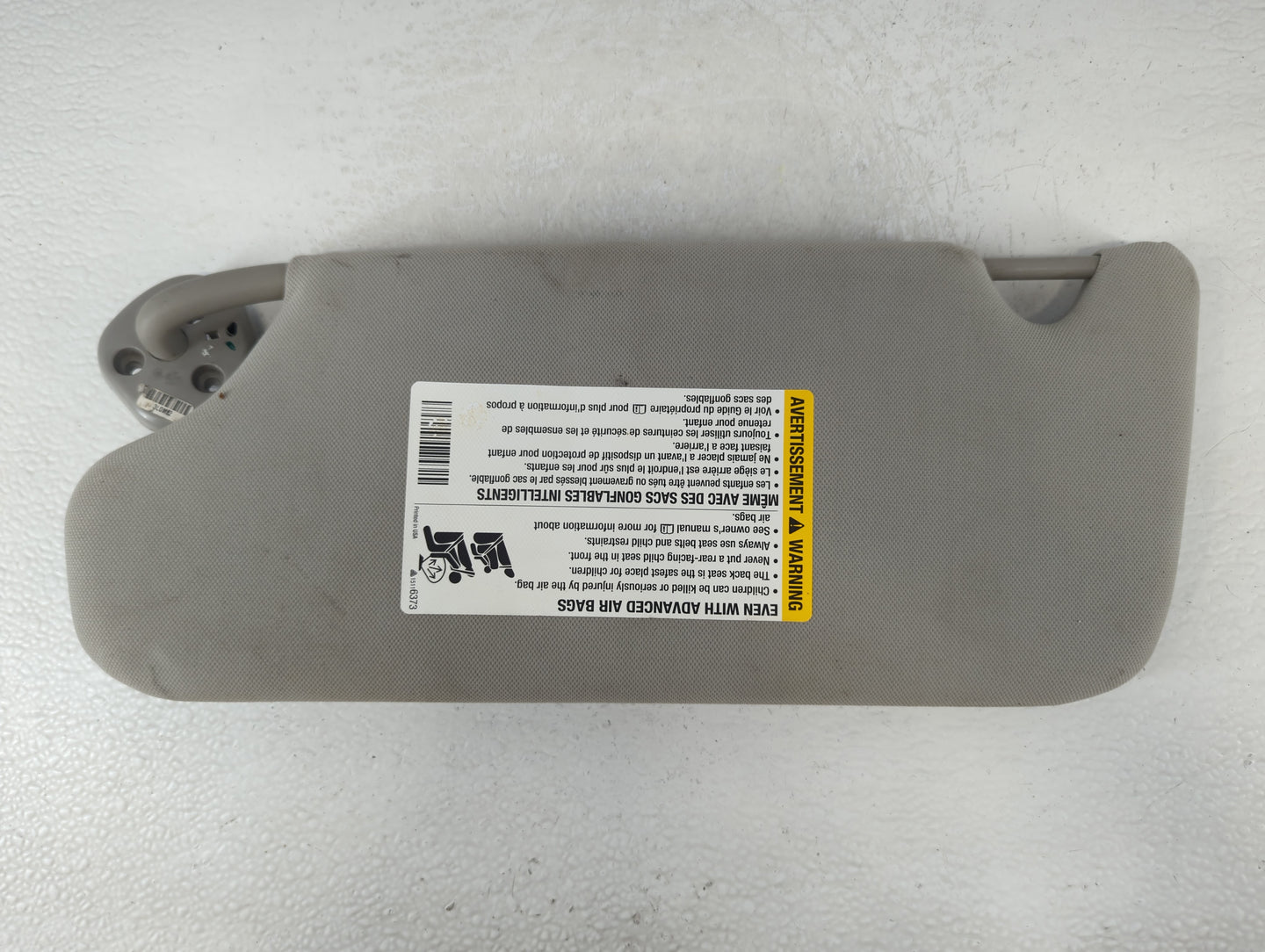 2006-2016 Chevrolet Impala Sun Visor Shade Replacement Passenger Right Mirror Fits OEM Used Auto Parts - Oemusedautoparts1.c