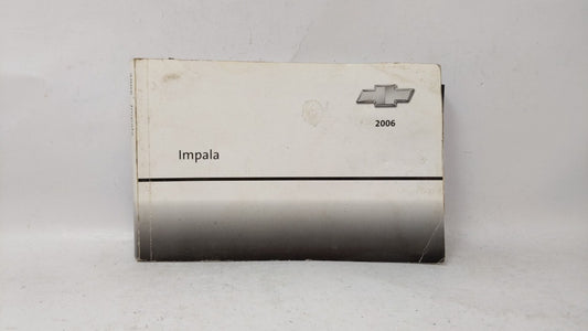 2006 Chevrolet Impala Owners Manual Book Guide OEM Used Auto Parts - Oemusedautoparts1.com