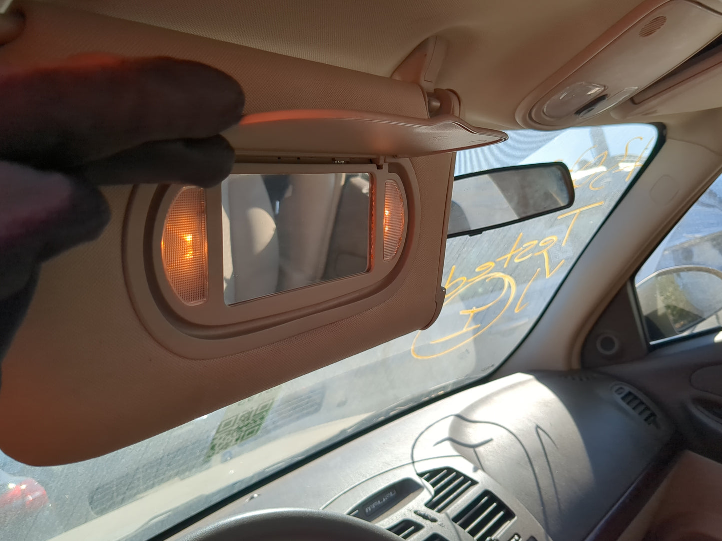 2006-2008 Chevrolet Malibu Sun Visor Shade Replacement Driver Left Mirror Fits Fits 2005 2006 2007 2008 2009 2010 OEM Used A