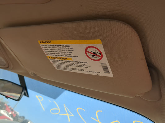 2006-2008 Chevrolet Malibu Sun Visor Shade Replacement Passenger Right Mirror Fits Fits 2005 2006 2007 2008 2009 2010 OEM Us