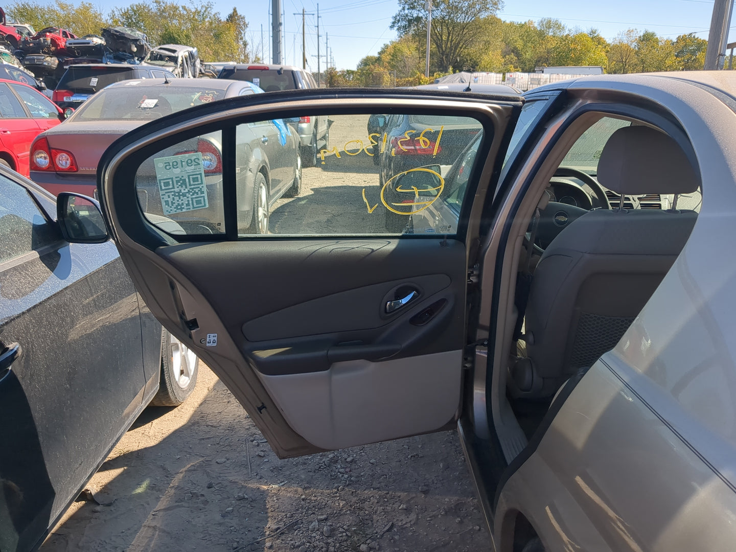 2006-2008 Chevrolet Malibu Driver Rear Door Oem - Oemusedautoparts1.com