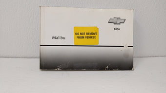 compare product 2006 Chevrolet Malibu Owners Manual Book Guide OEM Used Auto Parts