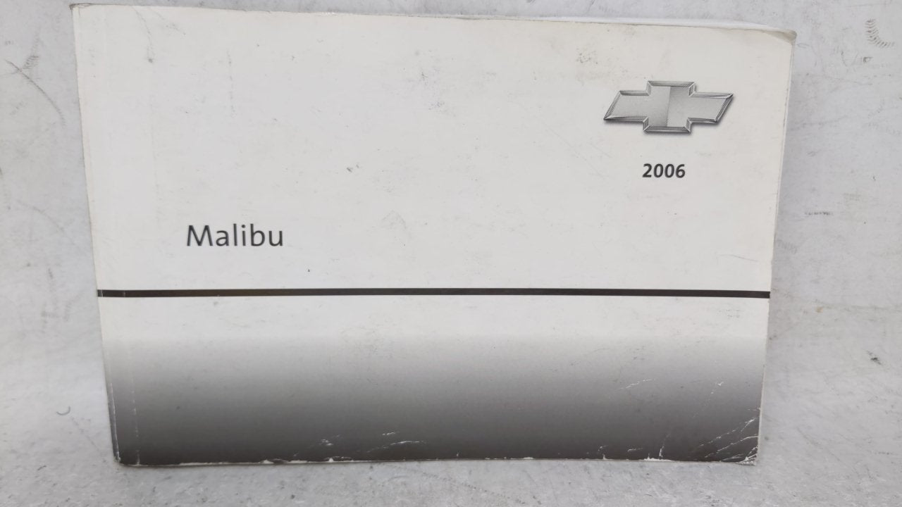 2006 Chevrolet Malibu Owners Manual Book Guide OEM Used Auto Parts - Oemusedautoparts1.com