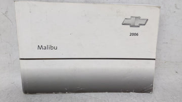 2006 Chevrolet Malibu Owners Manual Book Guide OEM Used Auto Parts - Oemusedautoparts1.com