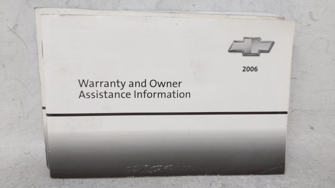 2006 Chevrolet Malibu Owners Manual Book Guide OEM Used Auto Parts - Oemusedautoparts1.com