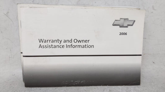 2006 Chevrolet Malibu Owners Manual Book Guide OEM Used Auto Parts