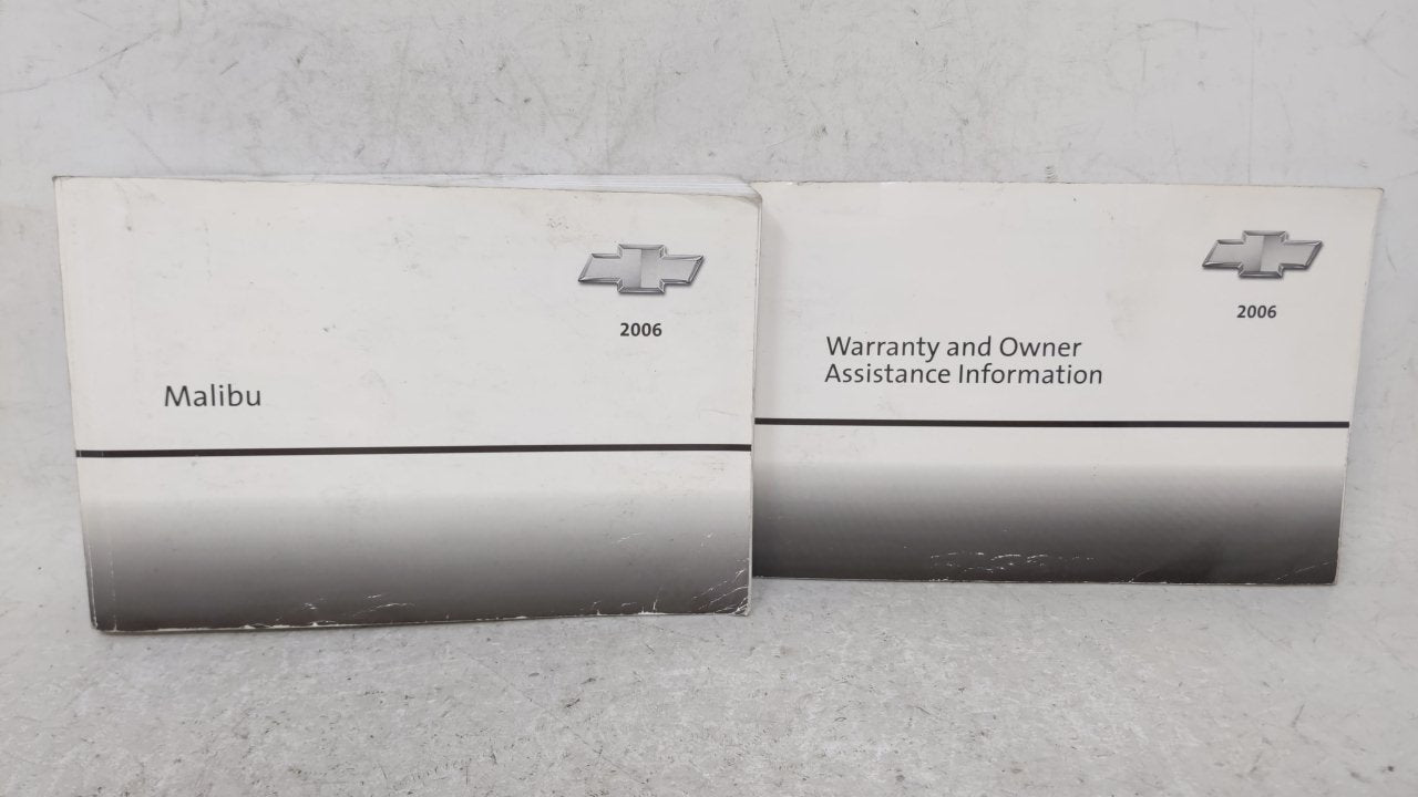2006 Chevrolet Malibu Owners Manual Book Guide OEM Used Auto Parts - Oemusedautoparts1.com