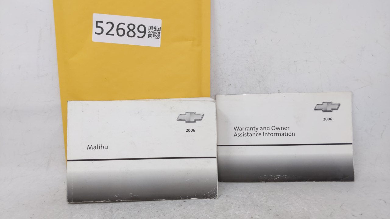 2006 Chevrolet Malibu Owners Manual Book Guide OEM Used Auto Parts - Oemusedautoparts1.com
