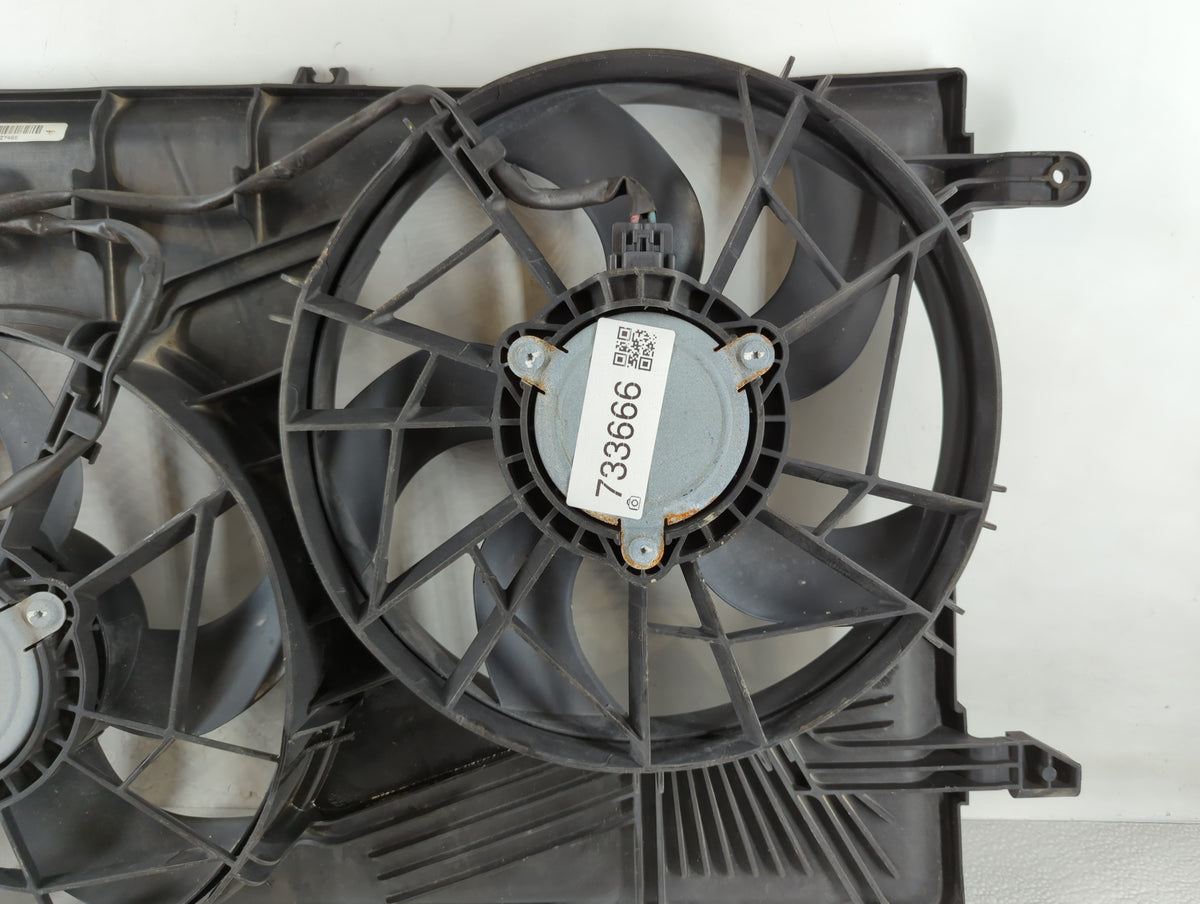 2004-2012 Chevrolet Malibu Left Radiator Fan Motor Assembly 733666 - Oemusedautoparts1.com