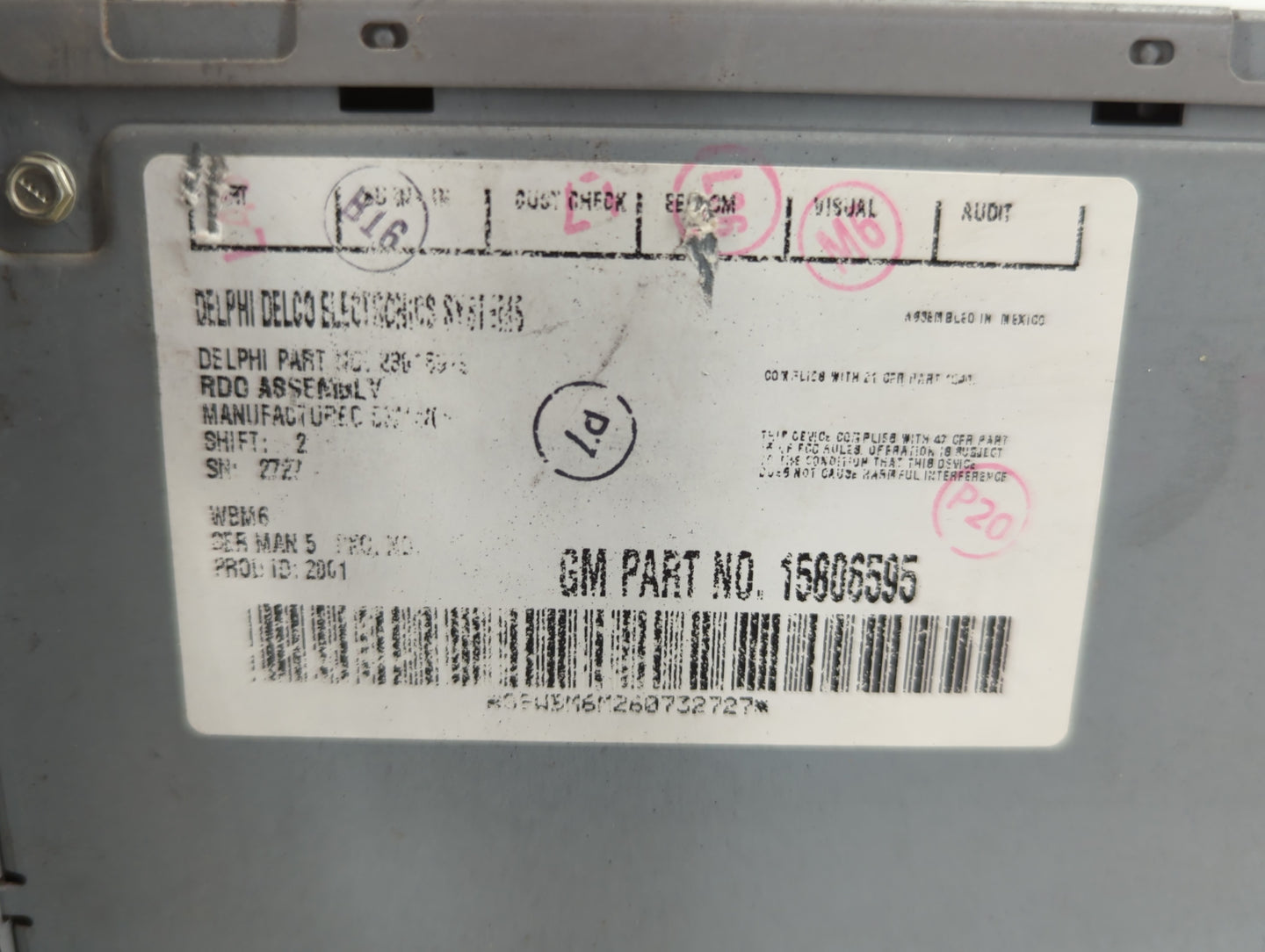 2004-2007 Chevrolet Malibu Radio Control Panel - Oemusedautoparts1.com