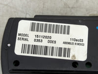 2003-2006 Chevrolet Tahoe Climate Control Module Temperature AC/Heater Replacement P/N:15112020 Fits Fits 2003 2004 2005 200