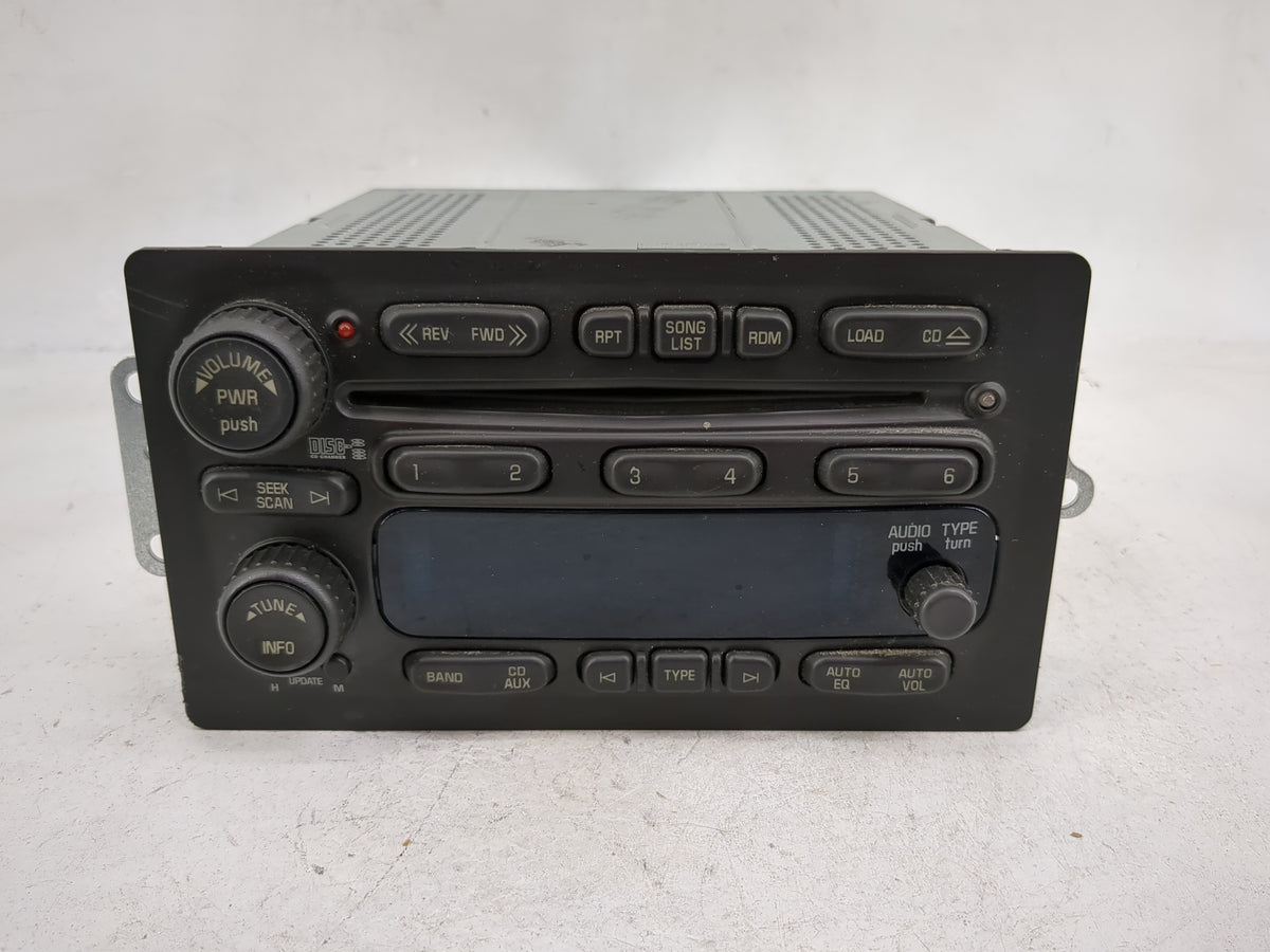 2005-2006 Chevrolet Trailblazer Radio AM FM Cd Player Receiver Replacement Fits Fits 2005 2006 2007 OEM Used Auto Parts - Oe