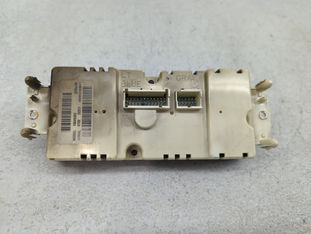 2003-2009 Chevrolet Trailblazer Climate Control Module Temperature AC/Heater Replacement P/N:15845093 Fits OEM Used Auto Par