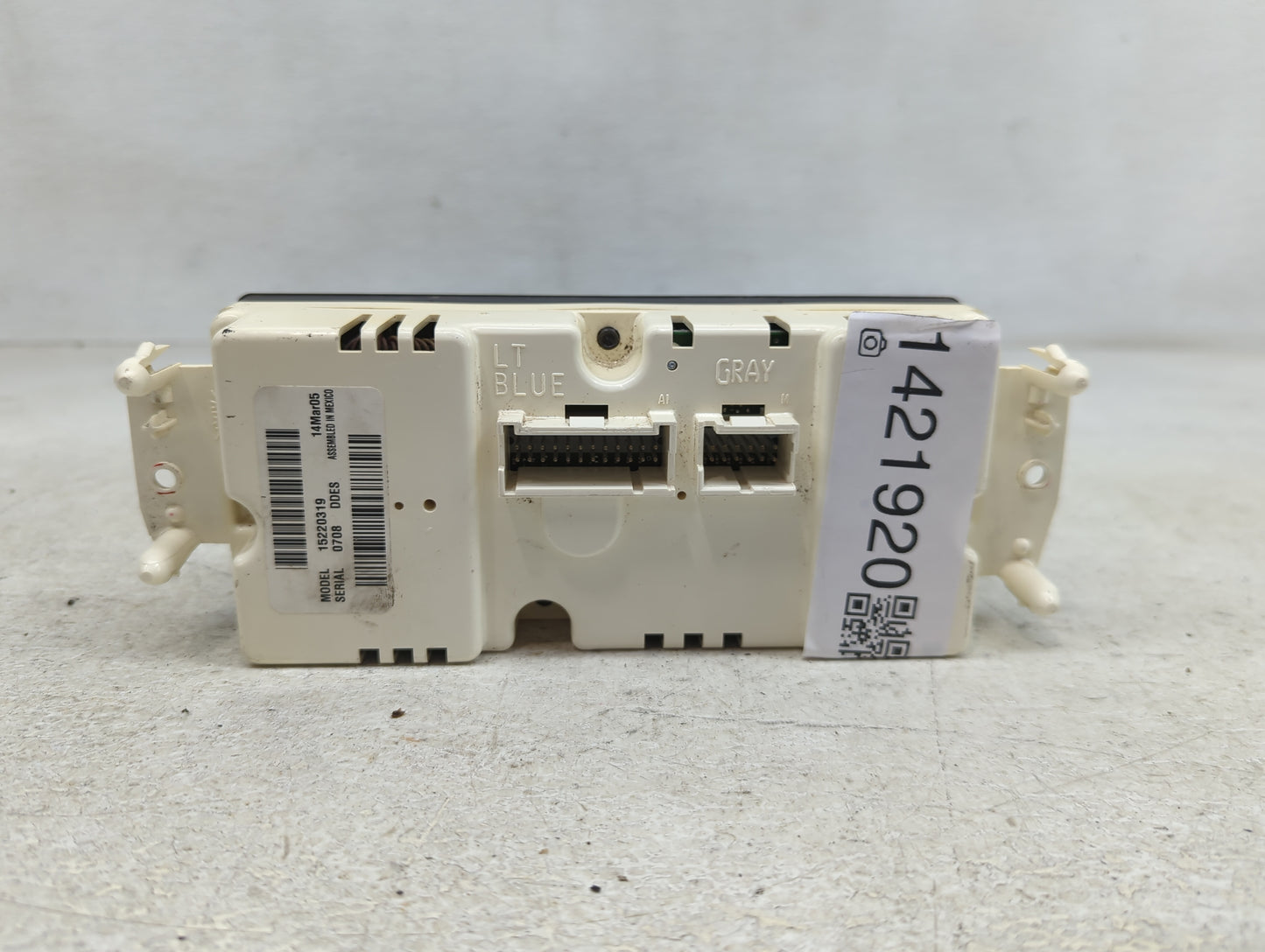 2005-2006 Chevrolet Trailblazer Climate Control Module Temperature AC/Heater Replacement P/N:15220319 Fits Fits 2005 2006 OE
