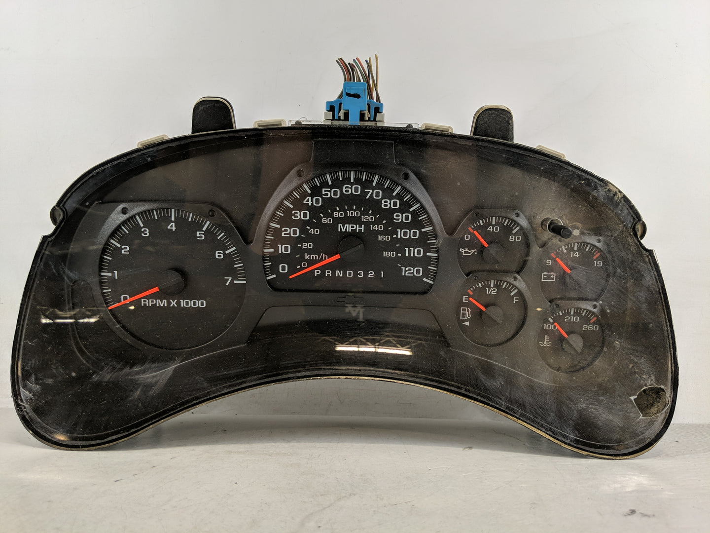 2006 Chevrolet Trailblazer Ext Instrument Cluster Speedometer Gauges P/N:15140620 Fits OEM Used Auto Parts - Oemusedautopart