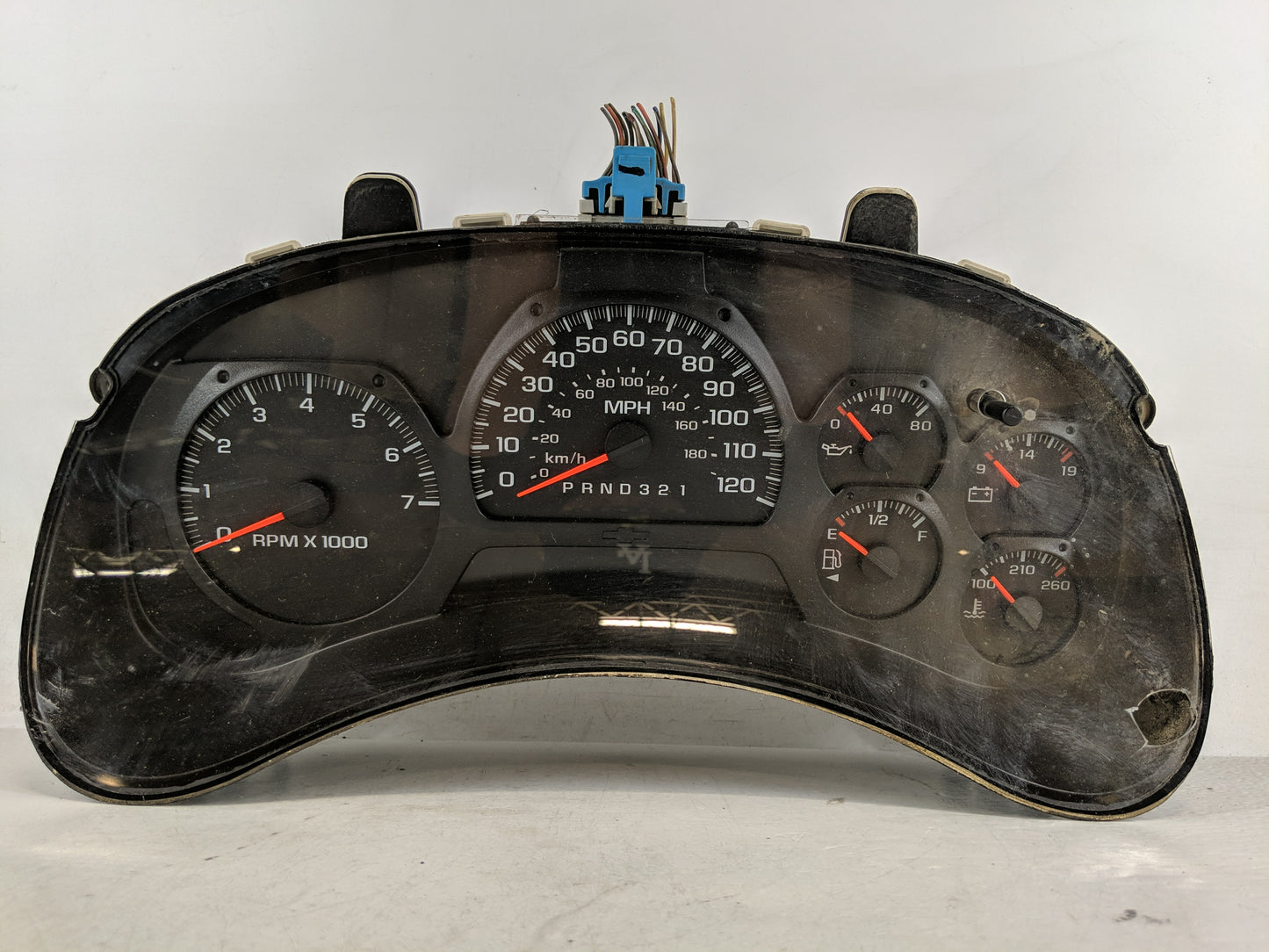 2006 Chevrolet Trailblazer Ext Instrument Cluster Speedometer Gauges P/N:15140620 Fits OEM Used Auto Parts - Oemusedautopart