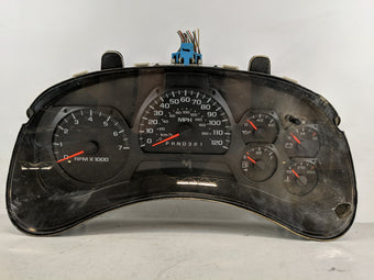 compare product 2006 Chevrolet Trailblazer Ext Instrument Cluster Speedometer Gauges P/N:15140620 Fits OEM Used Auto Parts